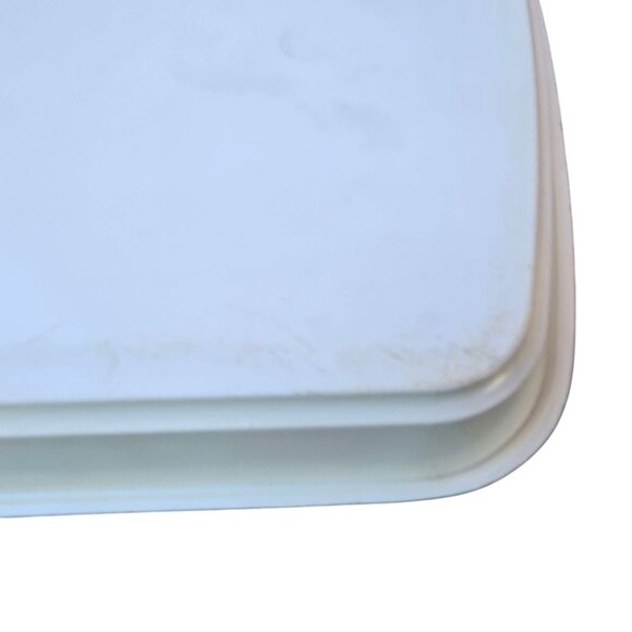 Red Christmas Tree Serving Tray Holiday Vintage Plastic Dinner Party Decor - Picture 10 of 16